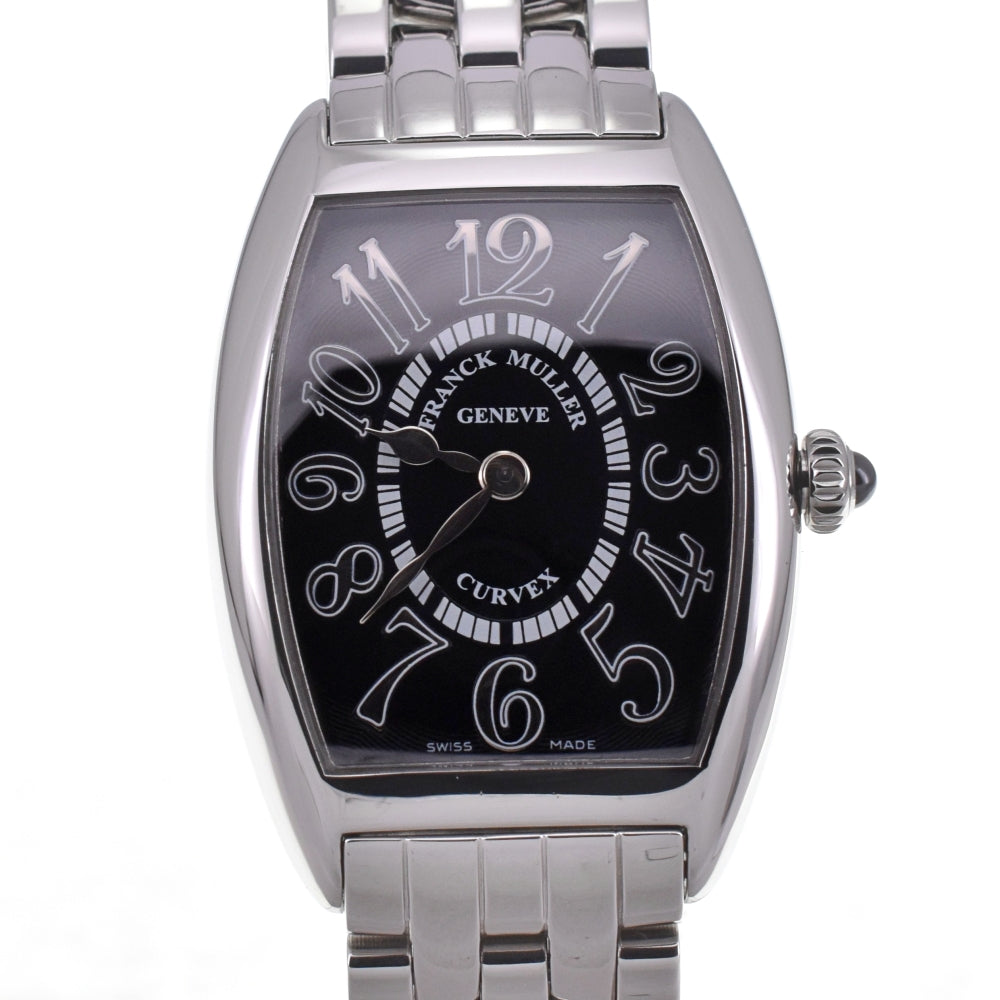 with paper FRANCK MULLER Tonoukarbeck Relief 1752QZREL black Dial Quartz Ladies
 Watch G#142259