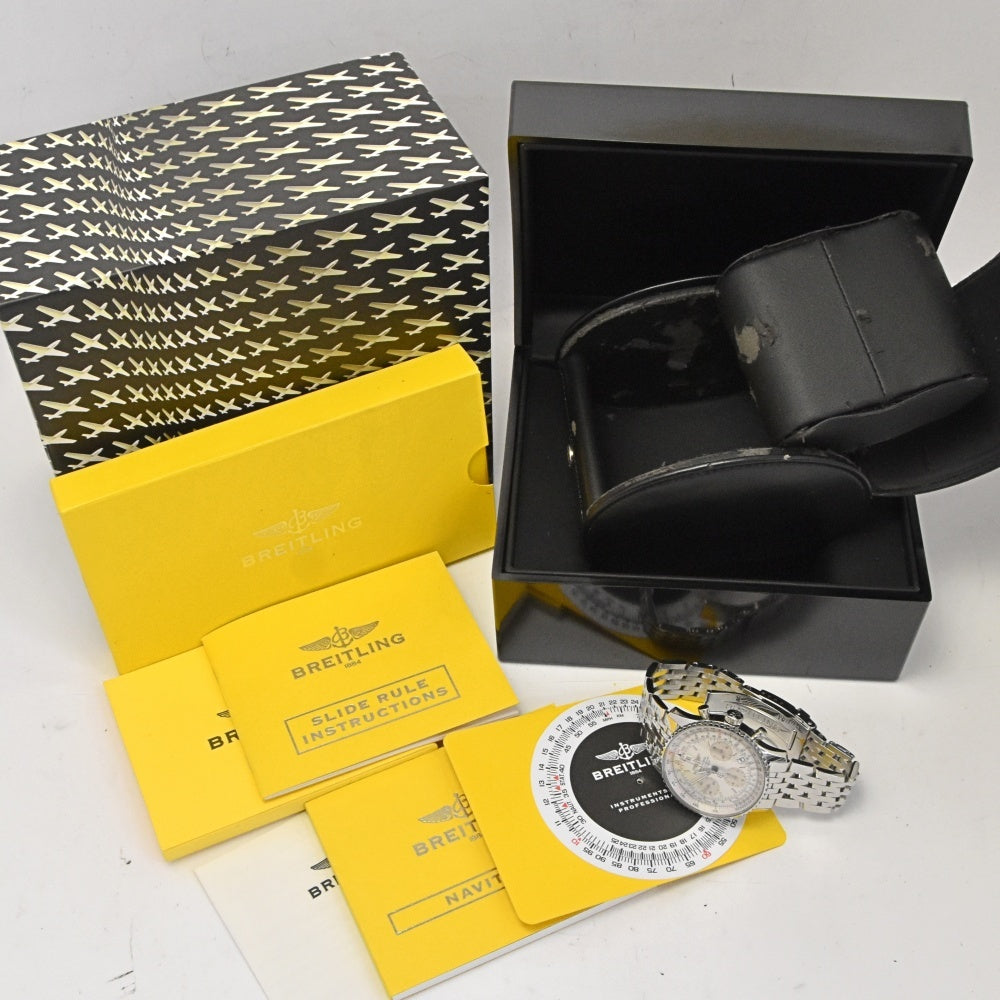 BREITLING Navi timer A23322 Chronograph Date Silver Dial Automatic Men's
 Watch G#142266