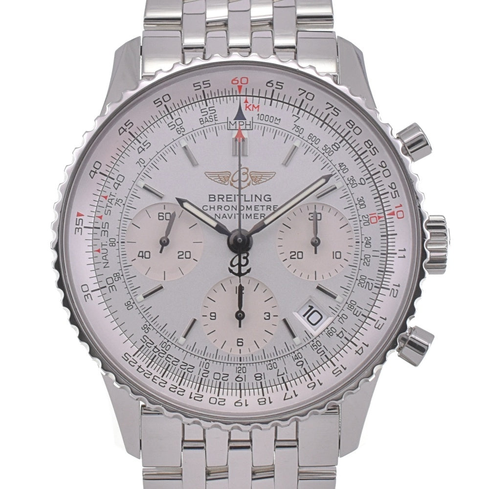 BREITLING Navi timer A23322 Chronograph Date Silver Dial Automatic Men's
 Watch G#142266
