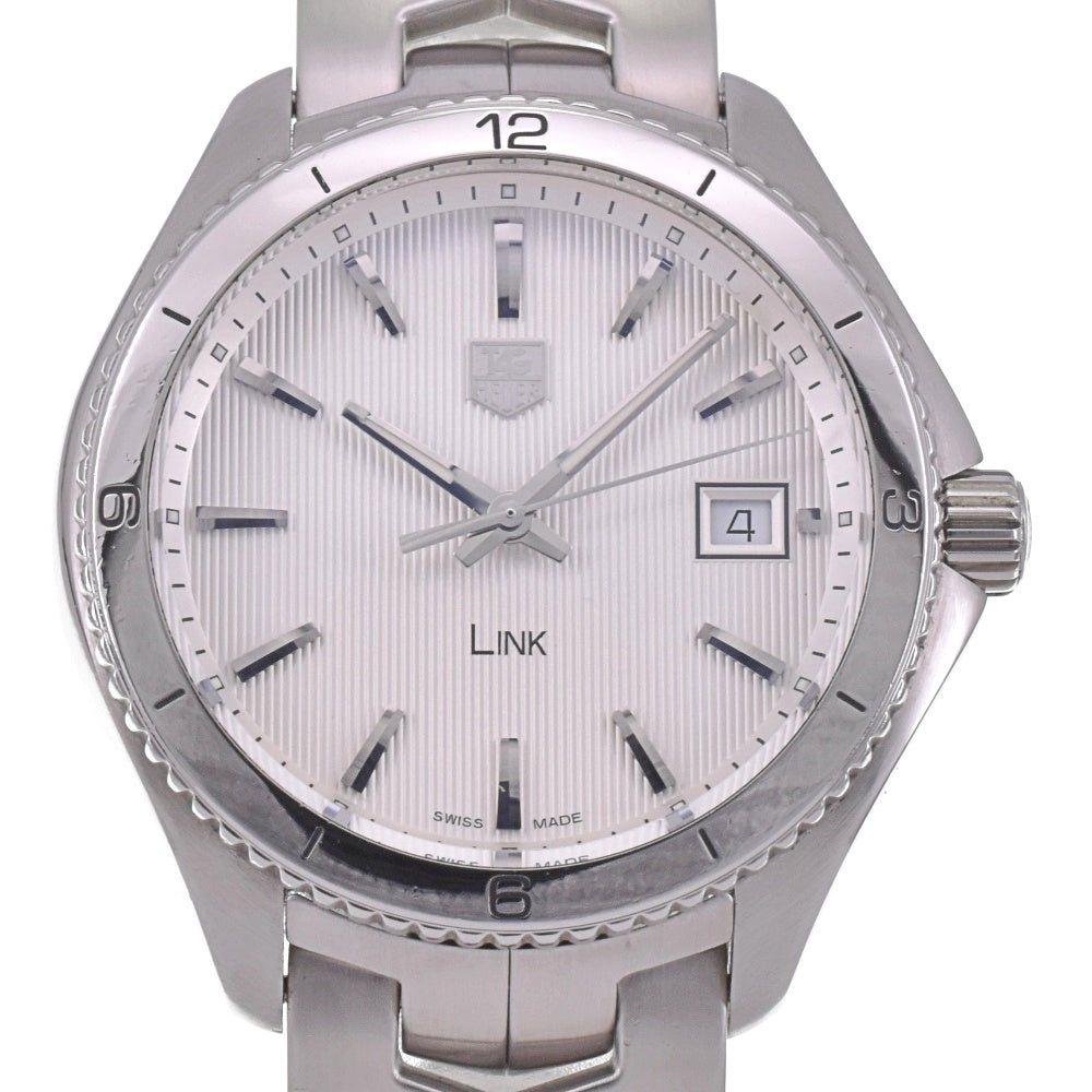 with paper TAG HEUER Link WAT1111.BA0950 Date Silver Dial Quartz Men's
 Watch G#142267