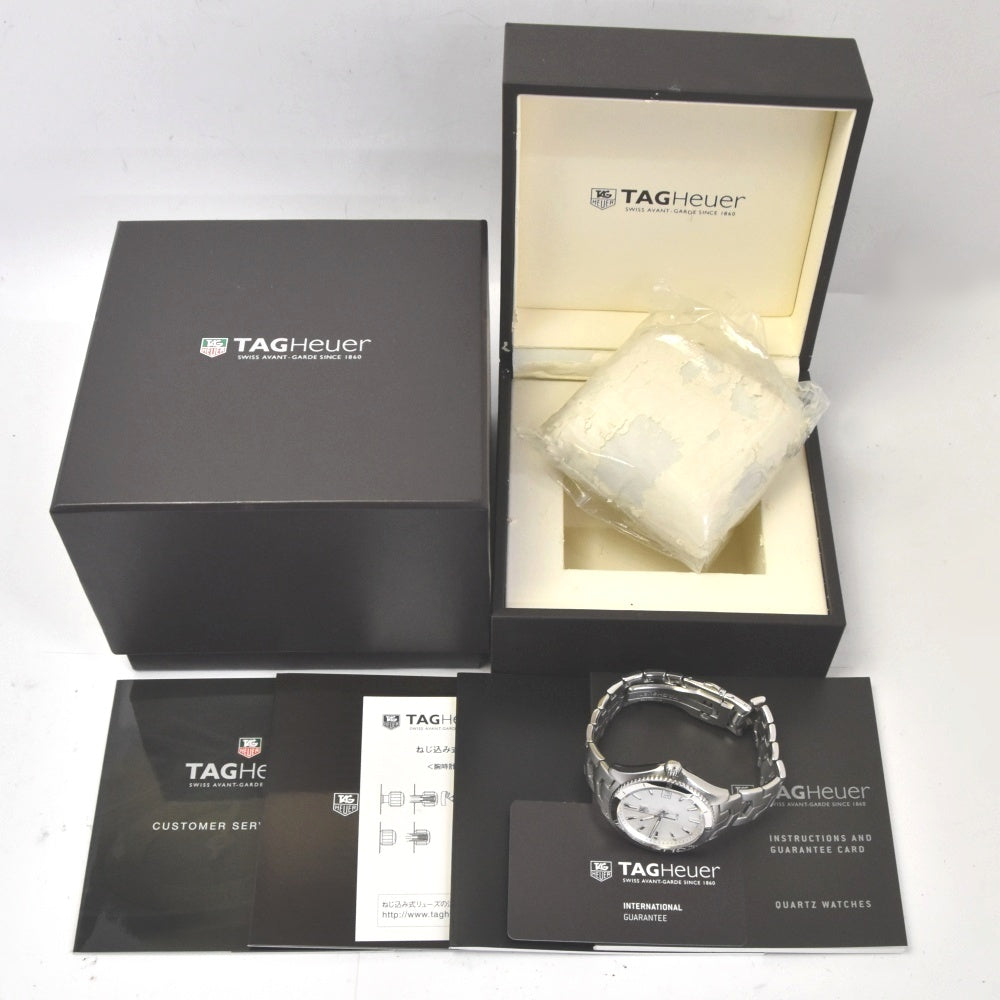 with paper TAG HEUER Link WAT1111.BA0950 Date Silver Dial Quartz Men's
 Watch G#142267