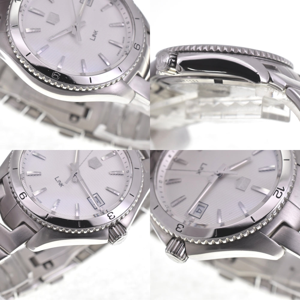 with paper TAG HEUER Link WAT1111.BA0950 Date Silver Dial Quartz Men's
 Watch G#142267