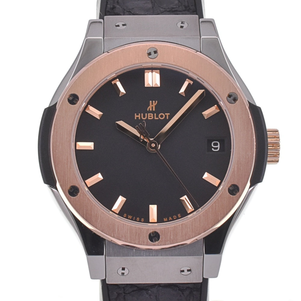 with paper HUBLOT Classic fusion 581.N0.1181.RX black Dial Quartz Ladies
 Watch H#142271