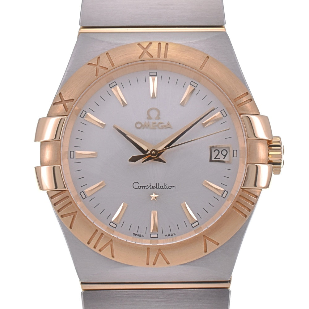 with paper OMEGA Constellation 123.20.35.60.02.00﻿2 Stainless Steel/K18YG Silver Dial Quartz Men's
 Watch G#142275