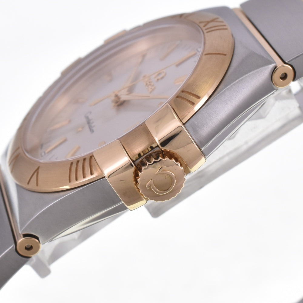 with paper OMEGA Constellation 123.20.35.60.02.00﻿2 Stainless Steel/K18YG Silver Dial Quartz Men's
 Watch G#142275