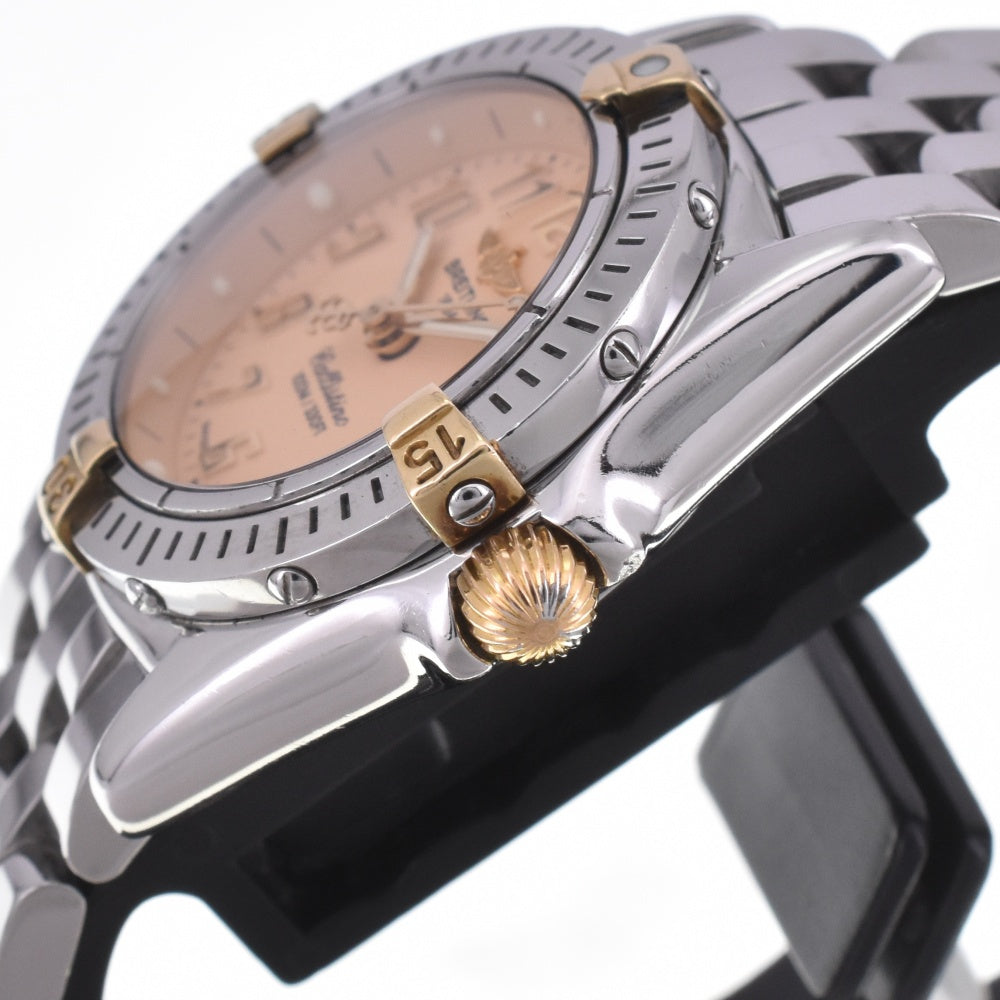 BREITLING Calistino B52345 Date salmon pink Dial Quartz Ladies
 Watch G#142277