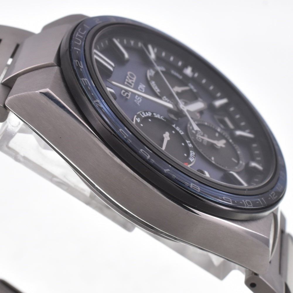 with paper SEIKO Astron Nexter 5X53-0BR0/SBXC109 titanium Blue gray Dial GPS Solar Men's
 Watch G#142278