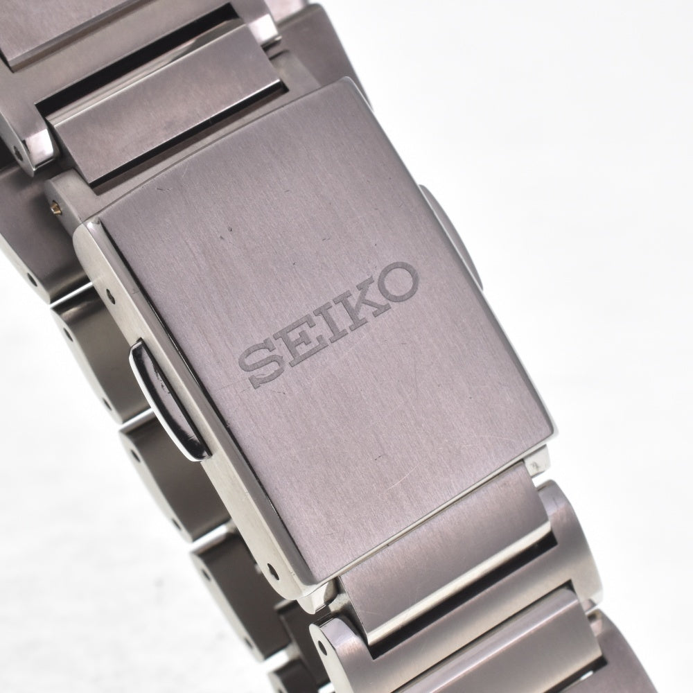 with paper SEIKO Astron Nexter 5X53-0BR0/SBXC109 titanium Blue gray Dial GPS Solar Men's
 Watch G#142278
