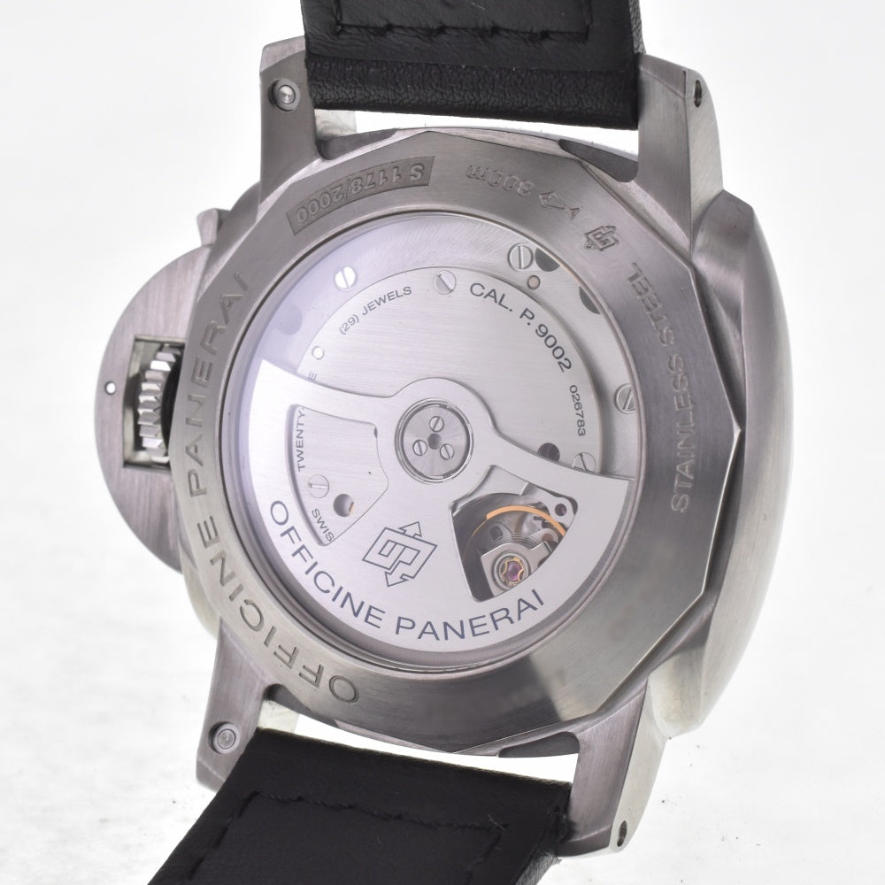 with paper PANERAI Luminor Marina 1950 3 Days PAM00321 GMT Date Power Reserve black Dial Automatic Men's
 Watch H#142288