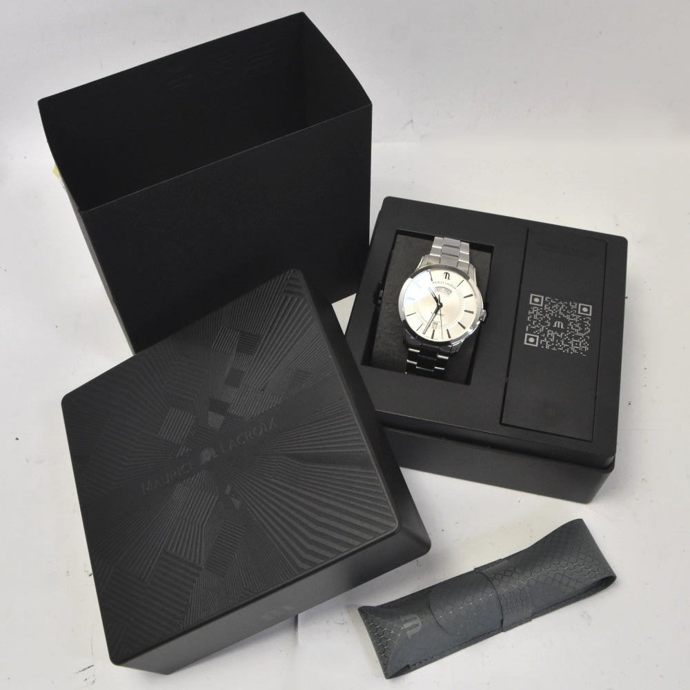 MAURICE LACROIX Pontos PT6358-SS002-130-1 Day date Silver Dial Automatic Men's
 Watch G#142294