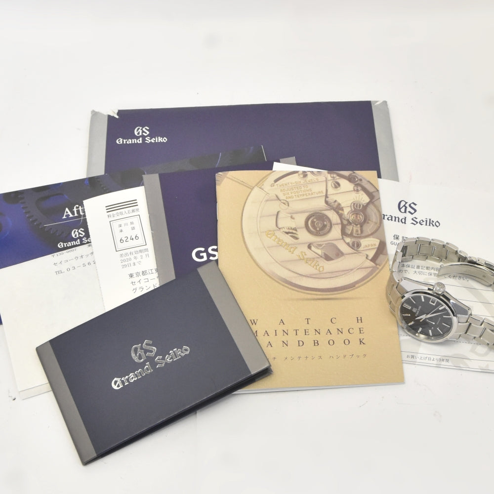 with paper SEIKO Grand Seiko Master Shop Limited SBGA375/9R65-0CV0 Midnight blue Dial Spring drive Men's
 Watch G#142300