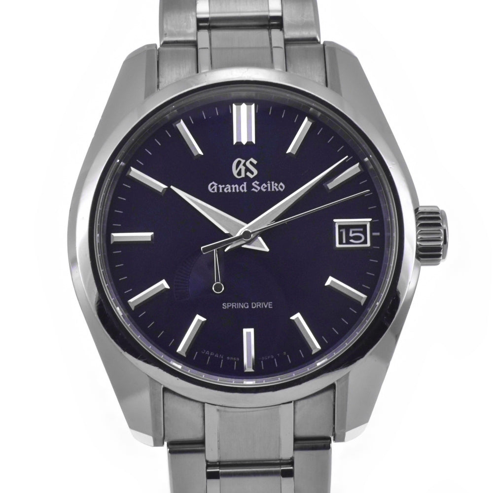 with paper SEIKO Grand Seiko Master Shop Limited SBGA375/9R65-0CV0 Midnight blue Dial Spring drive Men's
 Watch G#142300
