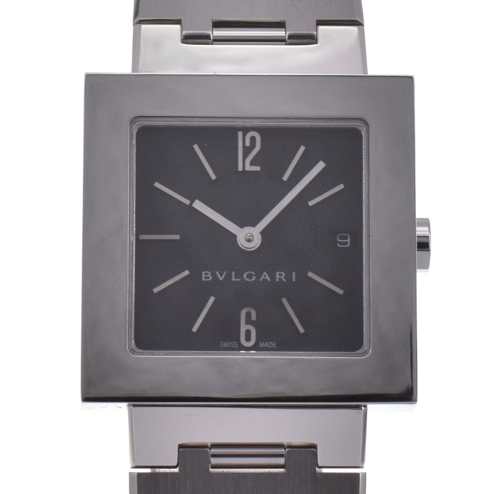 BVLGARI Quadlard SQ27SSD Date black Dial Quartz Ladies
 Watch H#142305