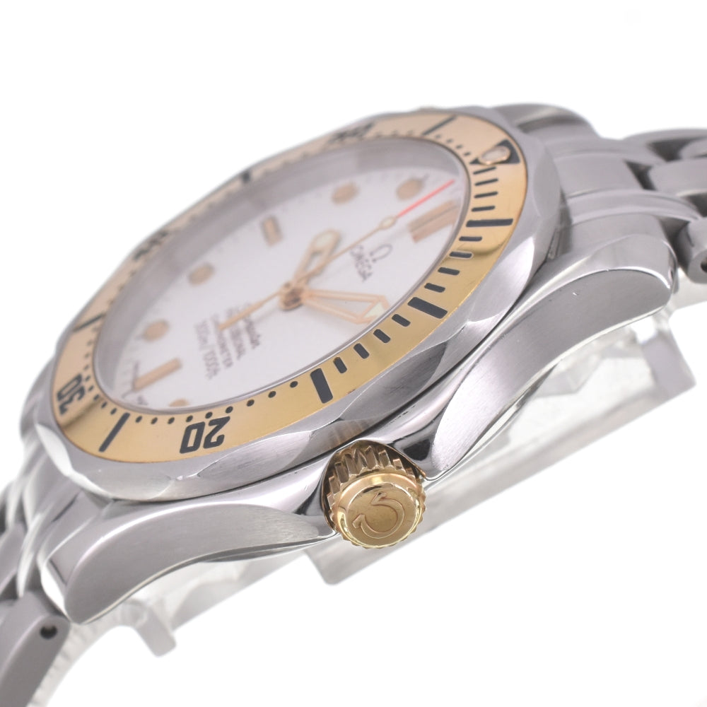 with paper OMEGA Seamaster 300m 2452.20 Stainless Steel/K18YG white Dial Automatic Men's
 Watch G#142307