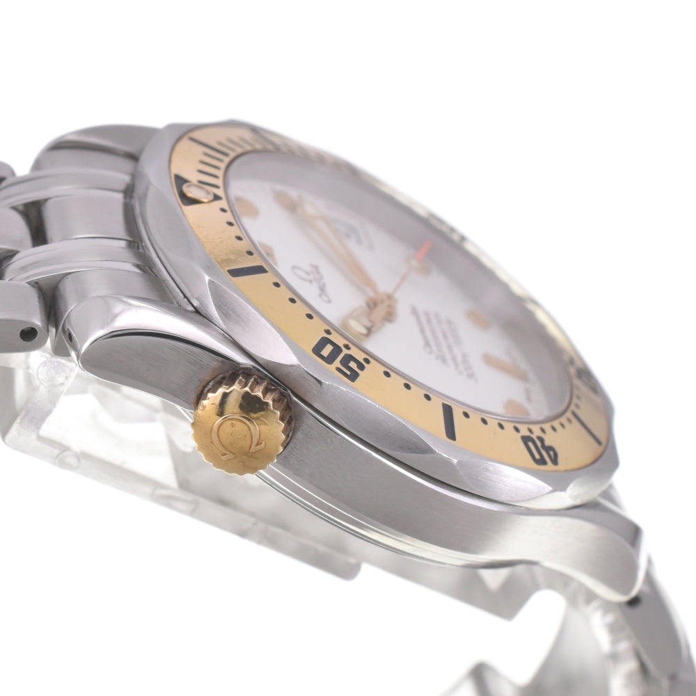 with paper OMEGA Seamaster 300m 2452.20 Stainless Steel/K18YG white Dial Automatic Men's
 Watch G#142307