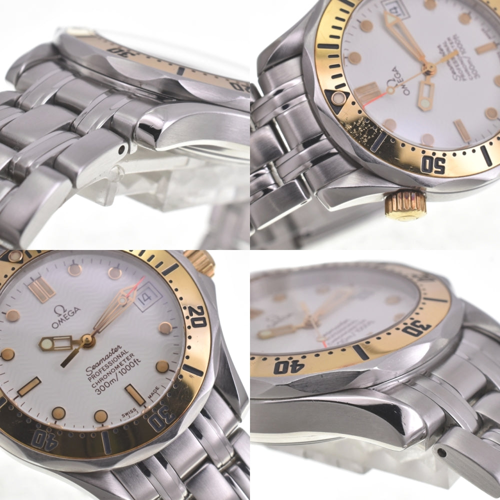 with paper OMEGA Seamaster 300m 2452.20 Stainless Steel/K18YG white Dial Automatic Men's
 Watch G#142307