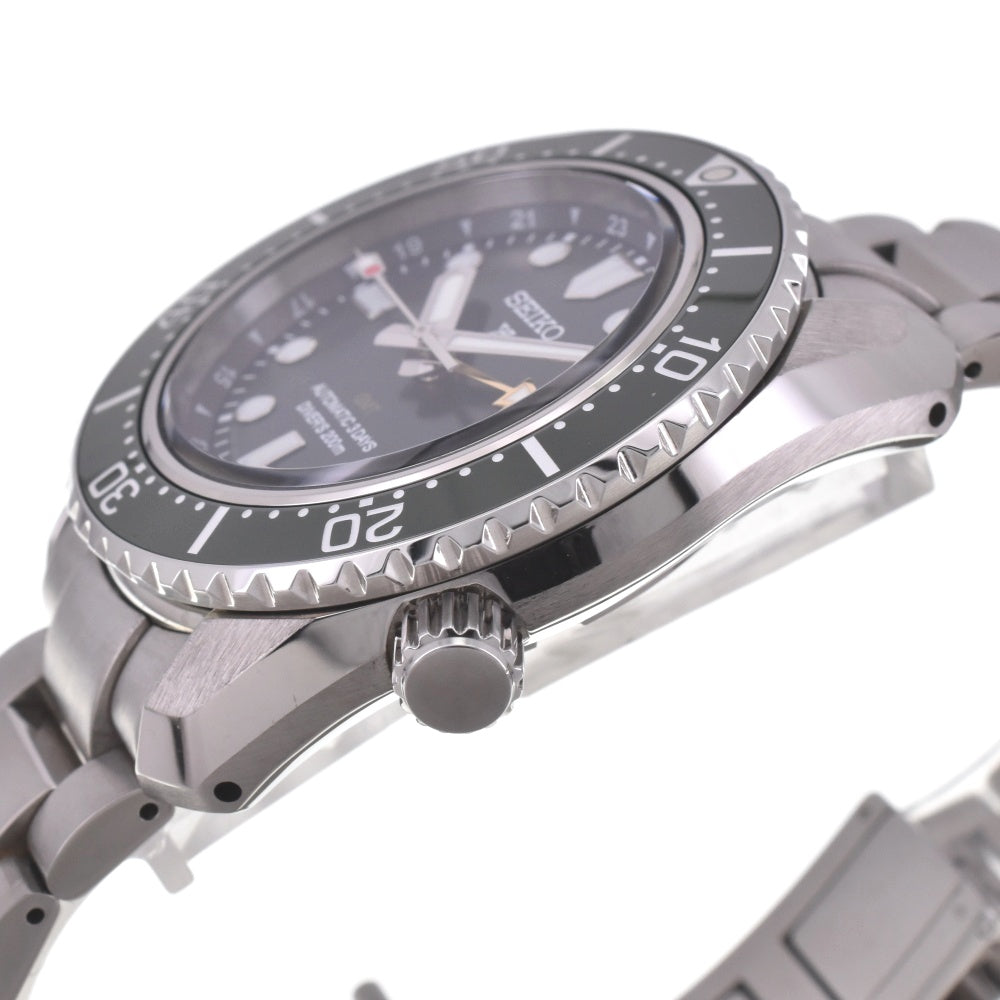 with paper SEIKO Prospex Diver Scuba SBEJ009/6R54-00D0 GMT date green Dial Automatic Men's
 Watch G#142312