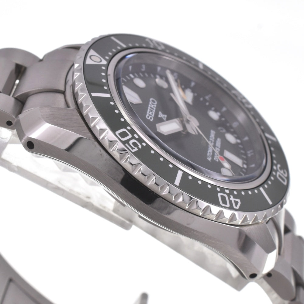 with paper SEIKO Prospex Diver Scuba SBEJ009/6R54-00D0 GMT date green Dial Automatic Men's
 Watch G#142312