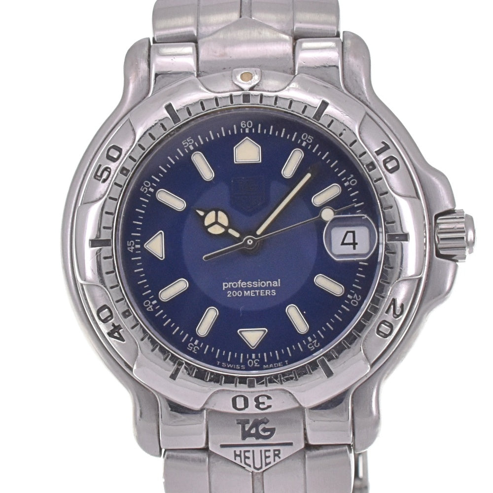 TAG HEUER 6000 series WH1215-K1 Date Navy Dial Quartz Boy's
 Watch G#142320