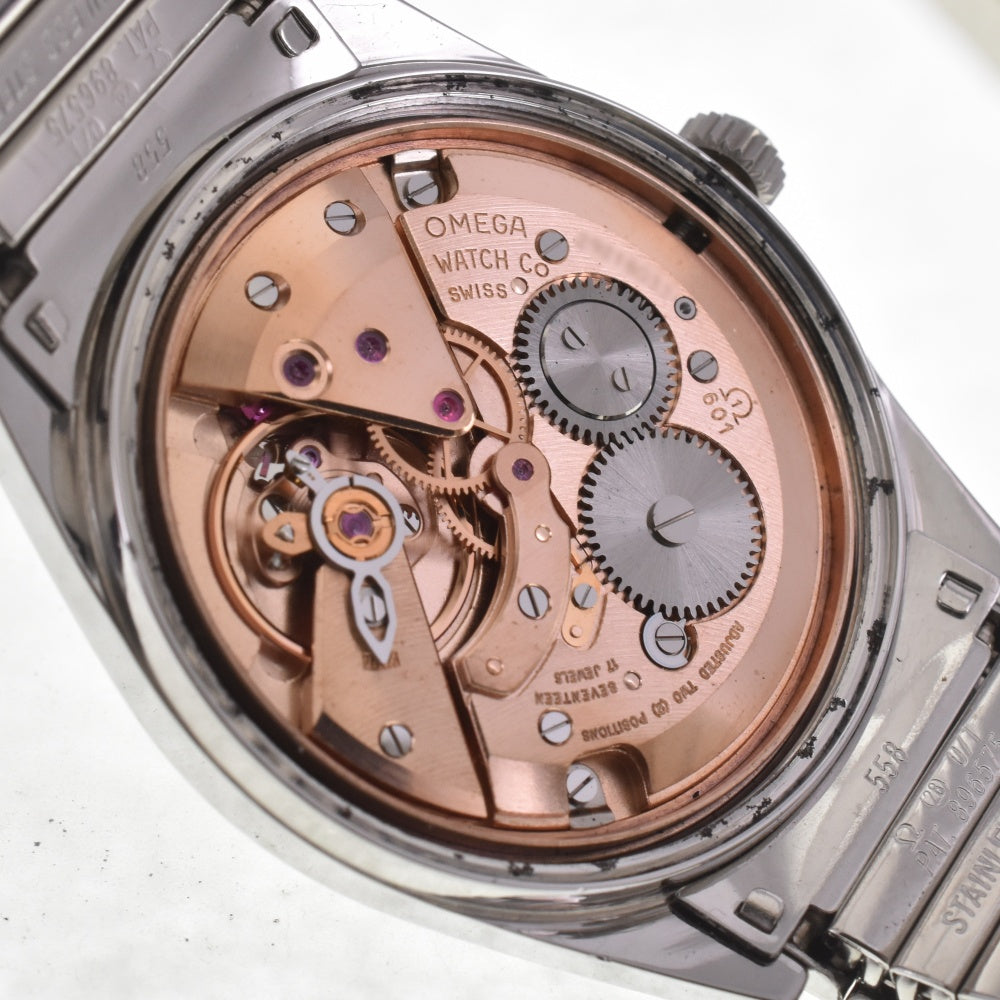 OMEGA Geneva 135.041 vintage Cal.601 Silver Dial Hand Winding Men's
 Watch H#142321