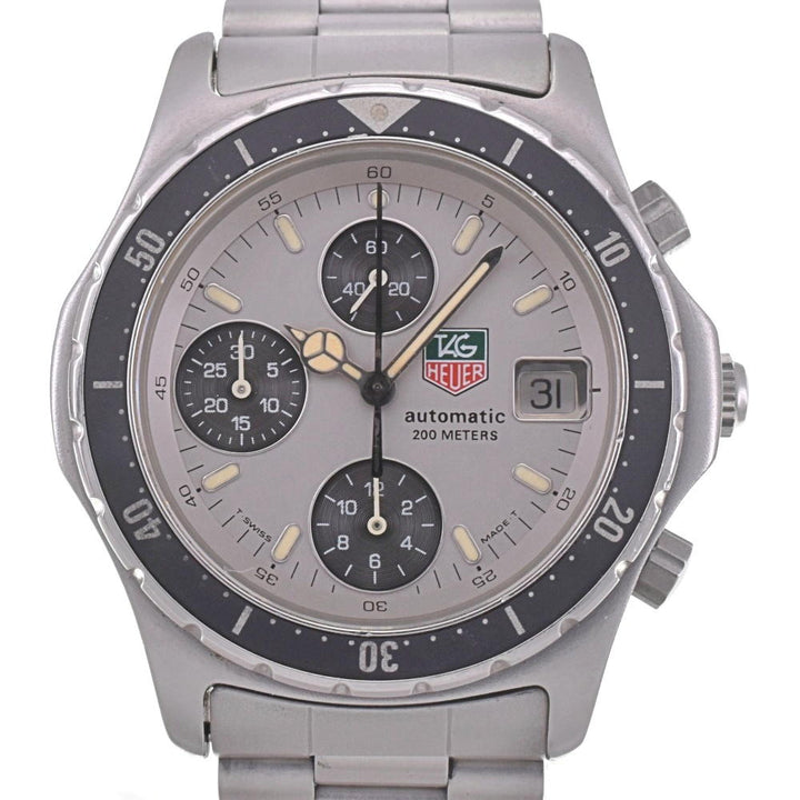 TAG HEUER 2000 series 870.206 vintage Chronograph Date Gray / black Dial Automatic Men's
 Watch G#142322