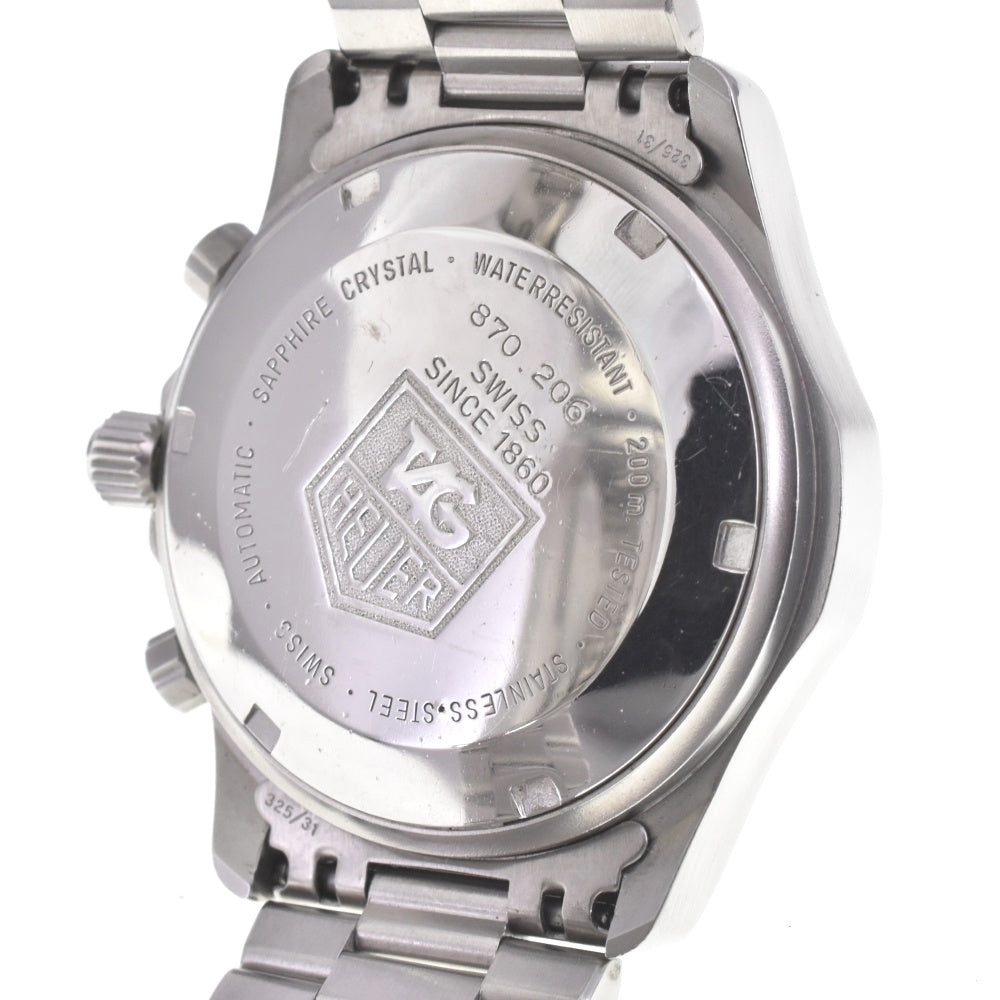 TAG HEUER 2000 series 870.206 vintage Chronograph Date Gray / black Dial Automatic Men's
 Watch G#142322