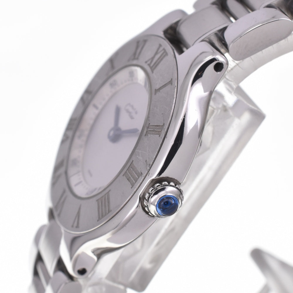 CARTIER Must21 1340/W10109T2 Silver Dial Quartz Ladies
 Watch G#142328