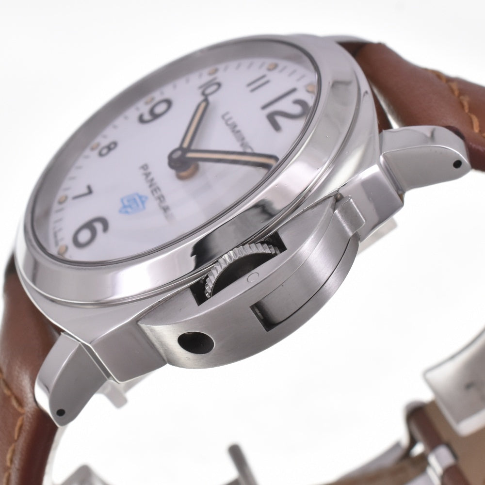 with paper PANERAI Luminor base logo acciaio PAM00630 white Dial Hand Winding Men's
 Watch G#142330