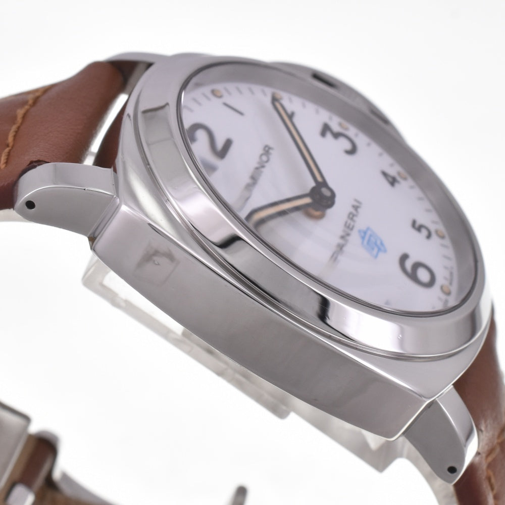 with paper PANERAI Luminor base logo acciaio PAM00630 white Dial Hand Winding Men's
 Watch G#142330