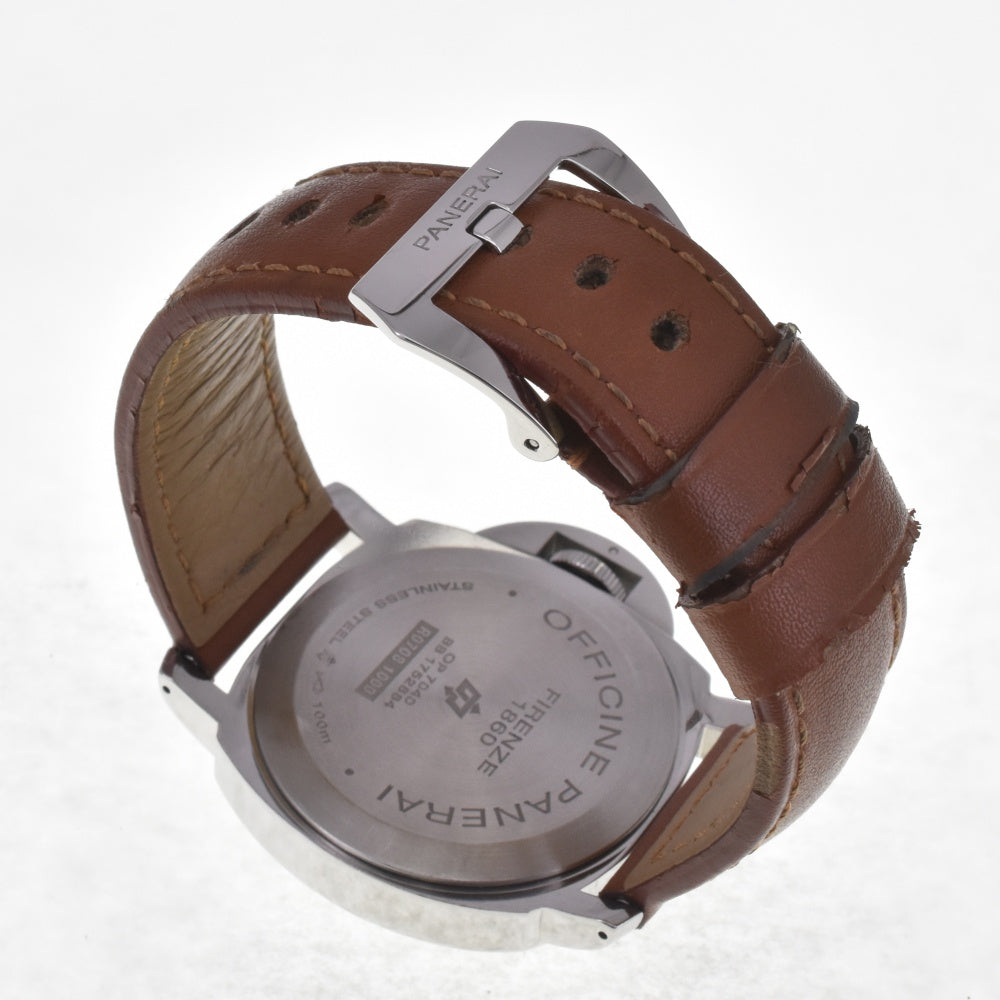 with paper PANERAI Luminor base logo acciaio PAM00630 white Dial Hand Winding Men's
 Watch G#142330