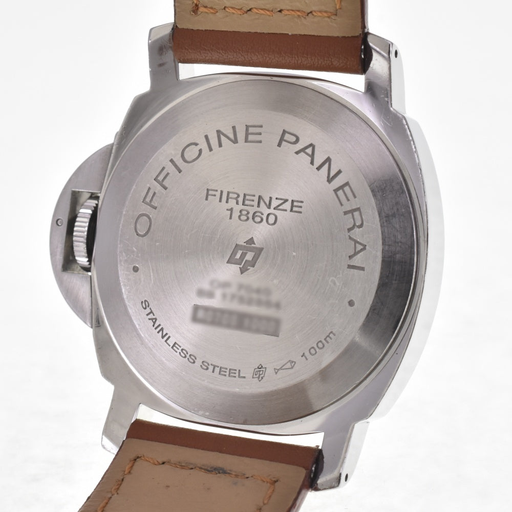 with paper PANERAI Luminor base logo acciaio PAM00630 white Dial Hand Winding Men's
 Watch G#142330