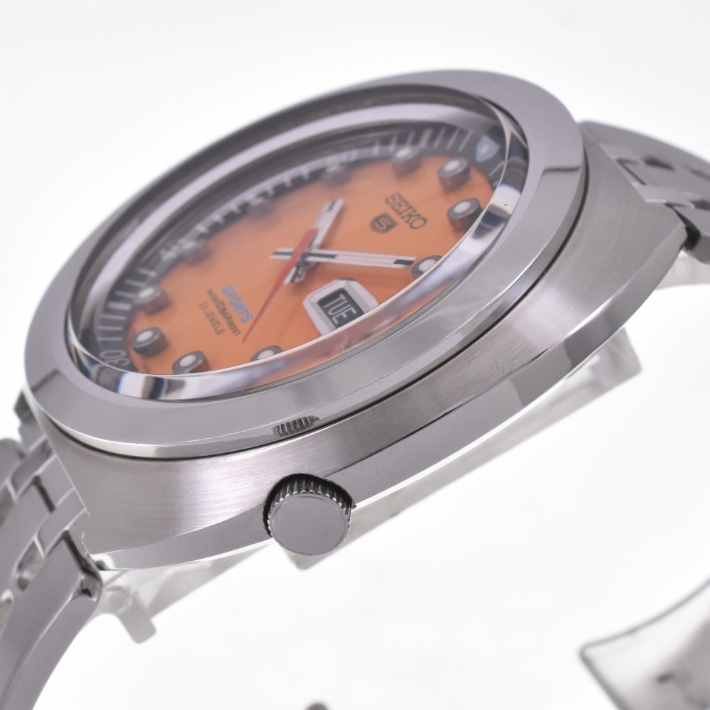 SEIKO Seiko 5 sports 7S36-0060 Day date Orange Dial Automatic Men's
 Watch H#142334