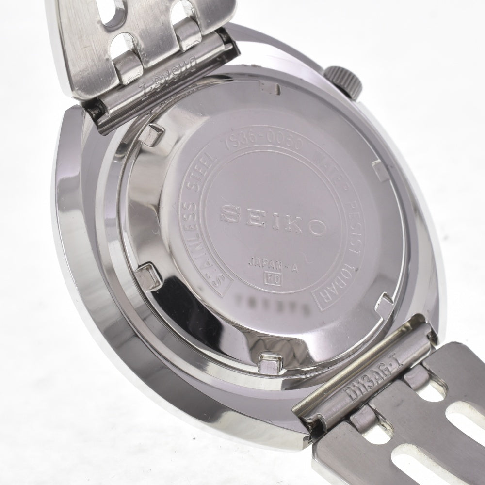 SEIKO Seiko 5 sports 7S36-0060 Day date Orange Dial Automatic Men's
 Watch H#142334