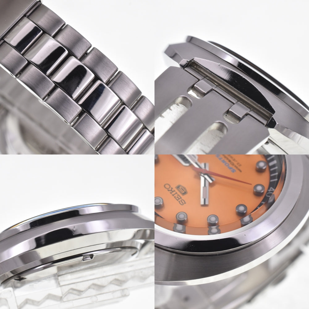 SEIKO Seiko 5 sports 7S36-0060 Day date Orange Dial Automatic Men's
 Watch H#142334