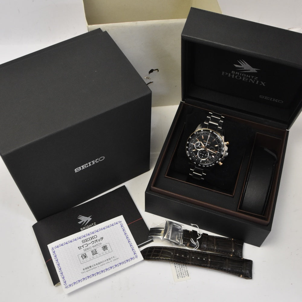 SEIKO Brights Phoenix SAGK013 Chronograph black Dial Automatic Men's
 Watch K#142335