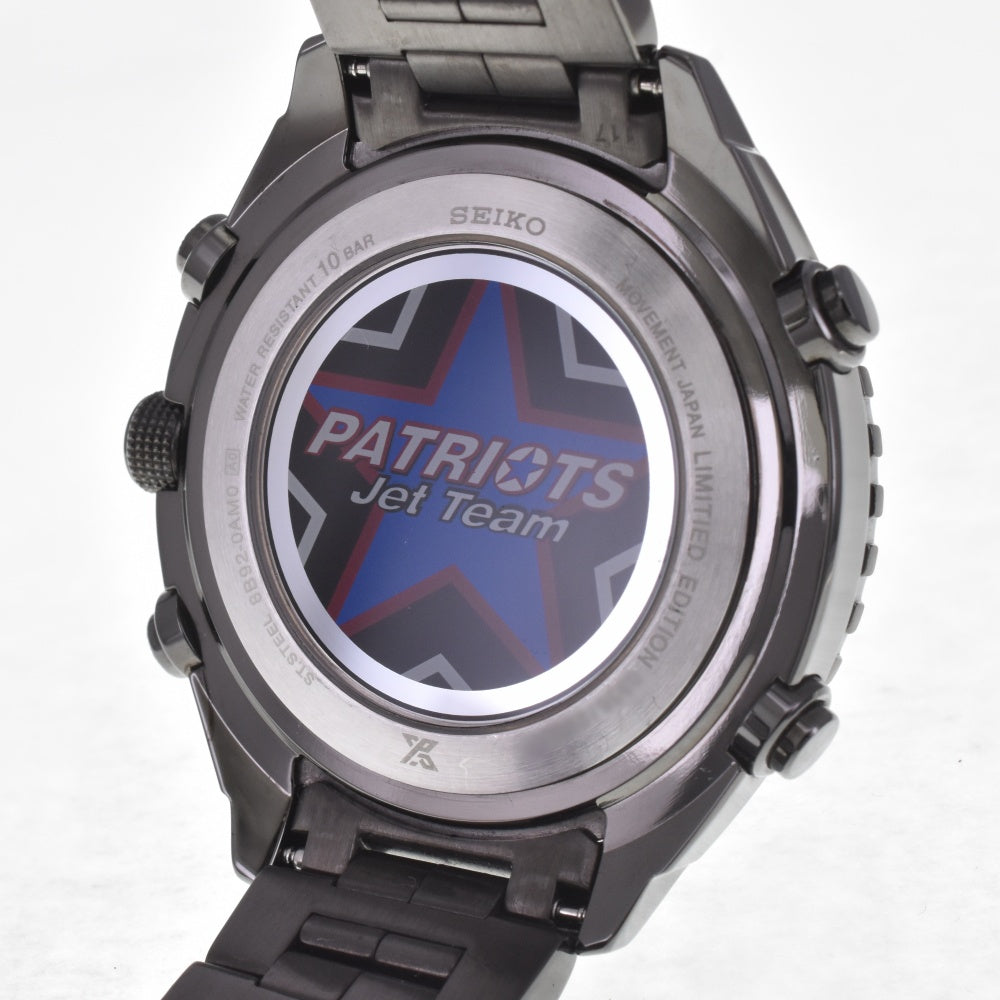 SEIKO Prospex Patriot Jet Team Model SSG007PX/8B92-0AM0 black Dial Radio Sync Solar Men's
 Watch G#142337