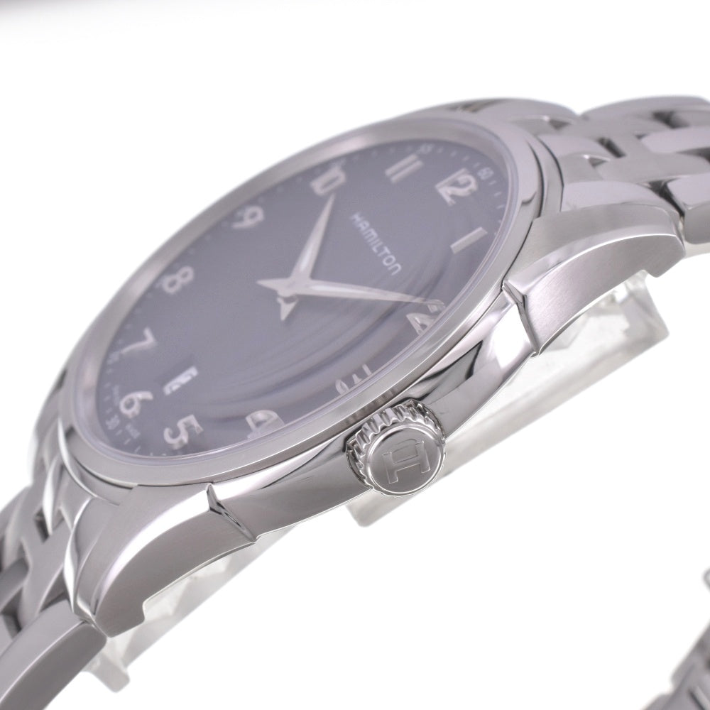 with paper HAMILTON Jazzmaster thin line H385111 Date blue Dial Quartz Men's
 Watch G#142340