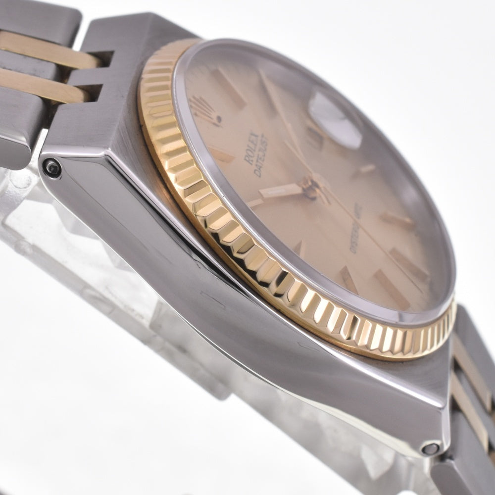 ROLEX Oyster Quartz DATEJUST 17013 vintage Stainless Steel/YG Cal.5035 Champagne Dial Quartz Men's
 Watch H#142348