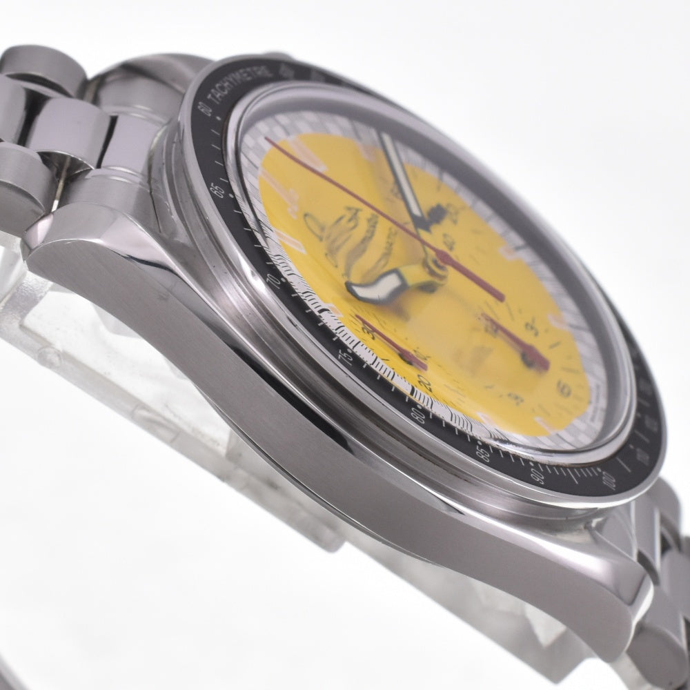 with paper OMEGA Speedmaster Racing M. Schumacher 3510.12 yellow Dial Automatic Men's
 Watch G#142349