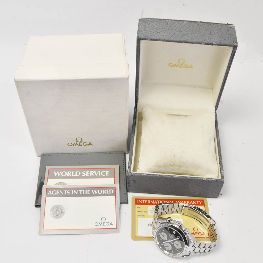 with paper OMEGA Speedmaster 3511.50 Chronograph Date Black / Silver Dial Automatic Men's
 Watch M#142352