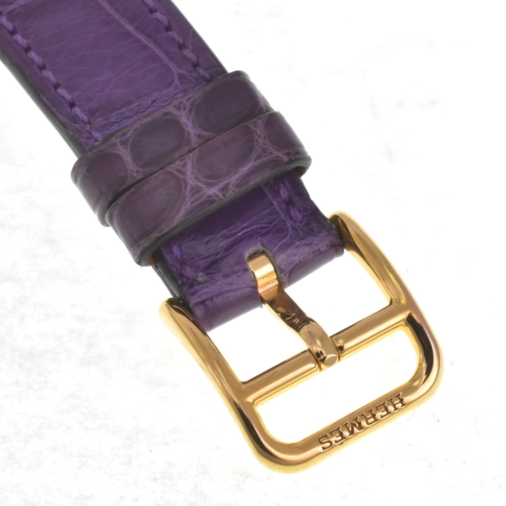 HERMES H watch HH1.201 Dubrutur white Dial Quartz Ladies
 Watch G#142355