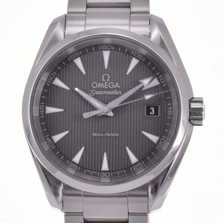 with paper OMEGA Seamaster Aqua Terra 231.10.39.60.06.001 Date gray Dial Quartz Men's
 Watch G#142359