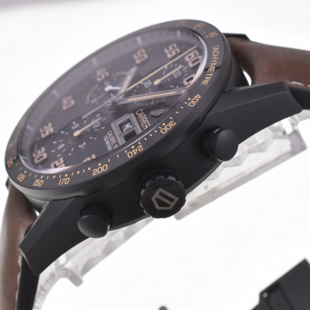 TAG HEUER Carrera Caliber 16 CV2A84.FC6394 Titanium Chronograph Day Date black Dial Automatic Men's
 Watch G#142368