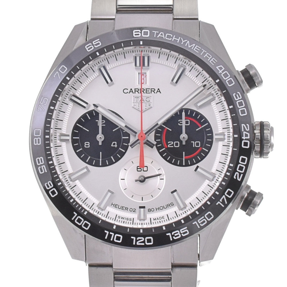 with paper TAG HEUER Carrera Sport Chronograph 160th Anniversary CBN2A1D.BA0643 Silver / Black Dial Automatic Men's
 Watch H#142374