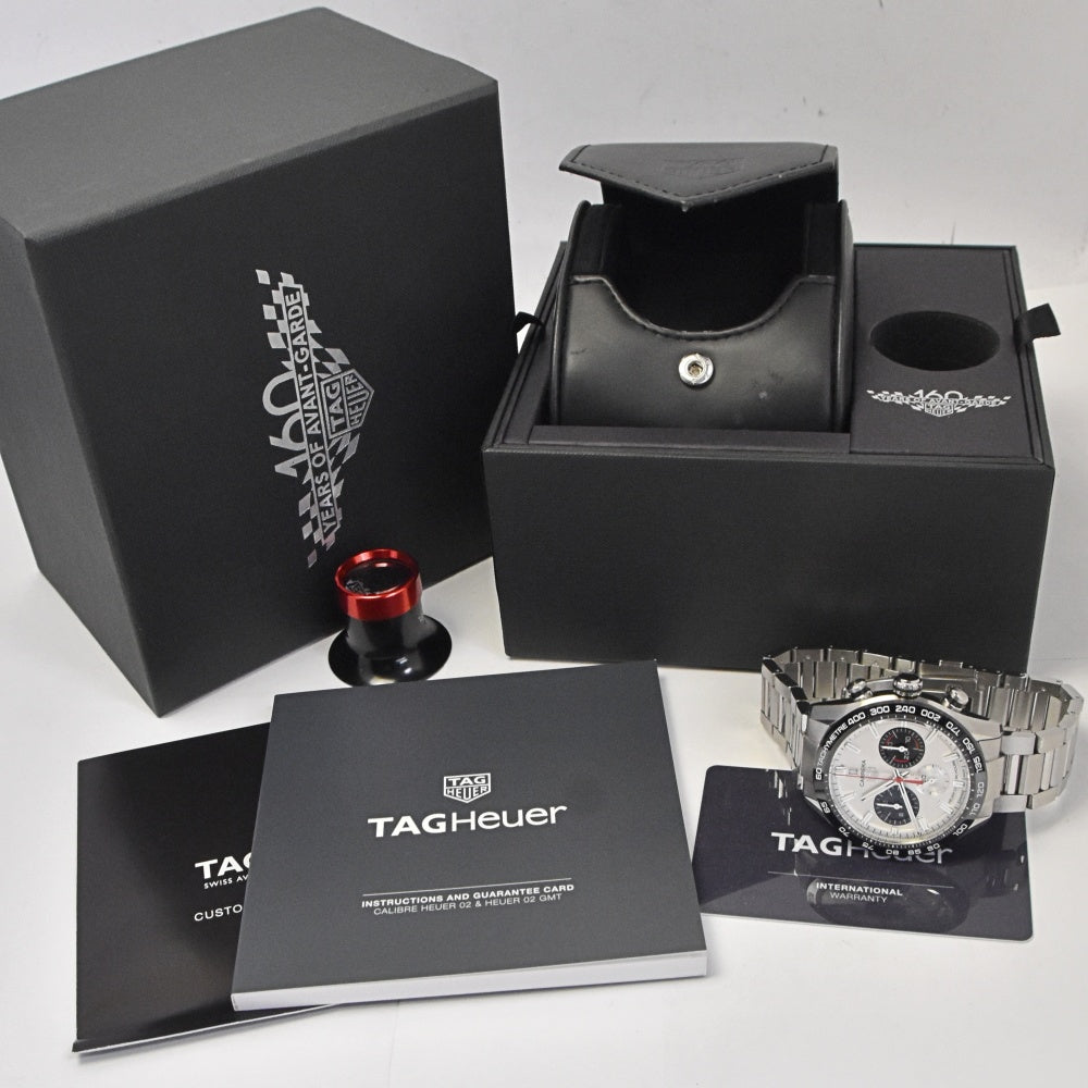 with paper TAG HEUER Carrera Sport Chronograph 160th Anniversary CBN2A1D.BA0643 Silver / Black Dial Automatic Men's
 Watch H#142374