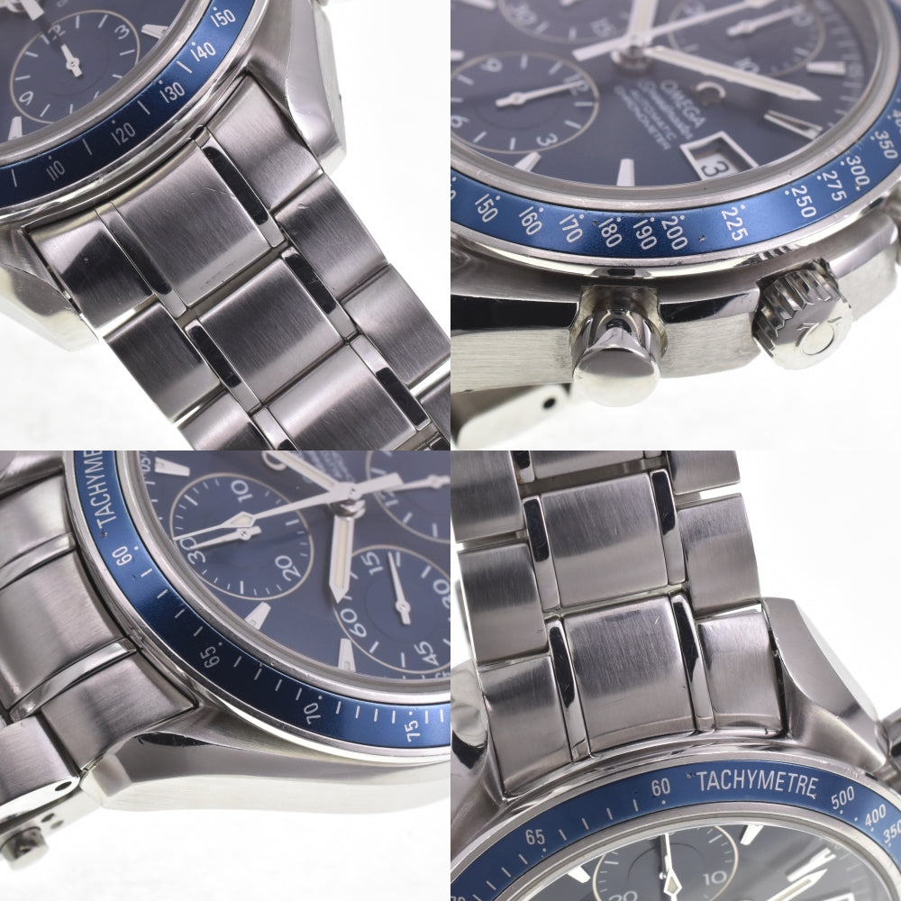 with paper OMEGA Speedmaster 3212.80 Chronograph Date blue Dial Automatic Men's
 Watch G#142380