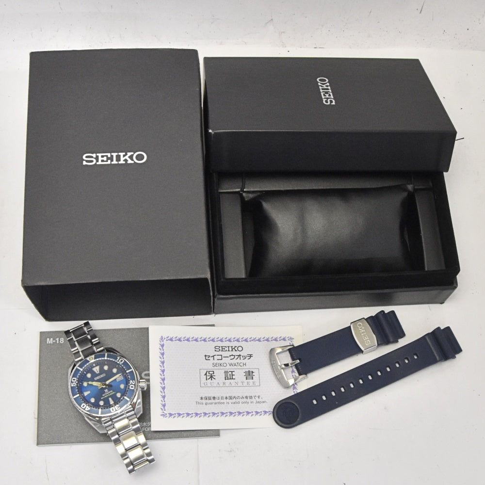 with paper SEIKO Prospex Diver Scuba SBDC113/6R35-00G0 JAPAN Collection Limited Edition blue Dial Automatic Men's
 Watch G#142381