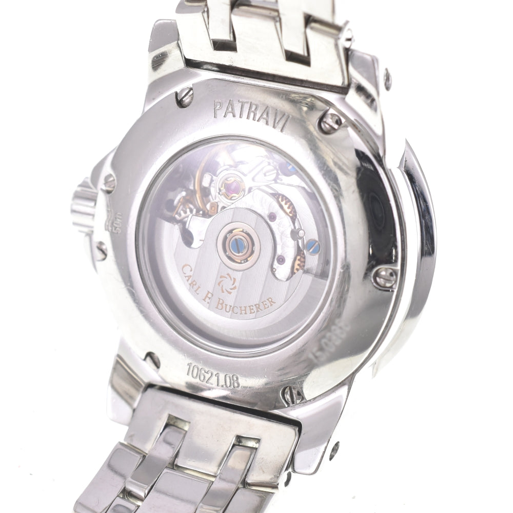 CARL F.BUCHERER Patravi 10621.08 diamond White shell Dial Automatic Ladies
 Watch L#142382