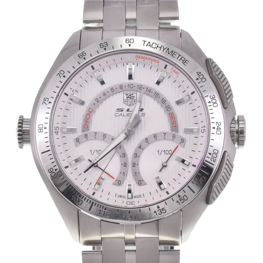 with paper TAG HEUER SLR Caliber S Mercedes-Benz CAG7011.BA0254 Silver Dial Quartz Men's
 Watch H#142386