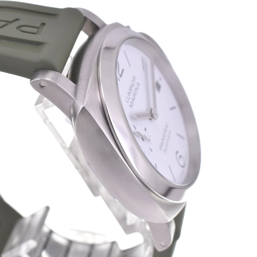 with paper PANERAI Luminor Marina Quaranta PAM01371 Small second date white Dial Automatic Men's
 Watch G#142393